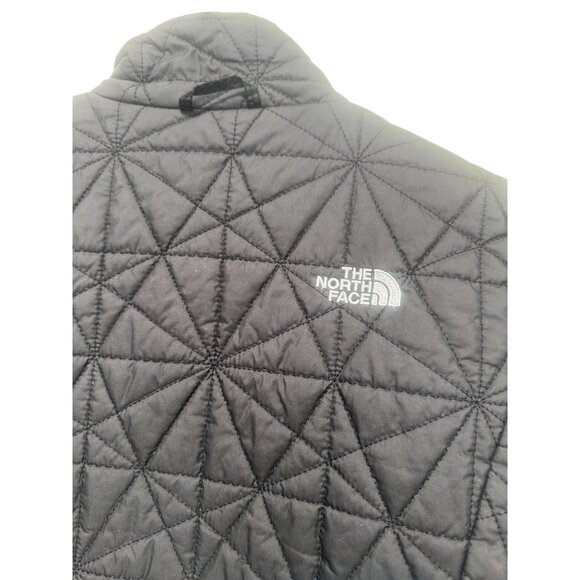 The North Face Diamond Puffer Jacket Womens Small Black Thermball Insulated Fall - Picture 12 of 16